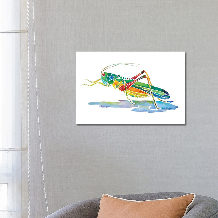 Grasshopper Insects by Jo Lynch - Wrapped Canvas Gallery-Wrapped Canvas Giclée