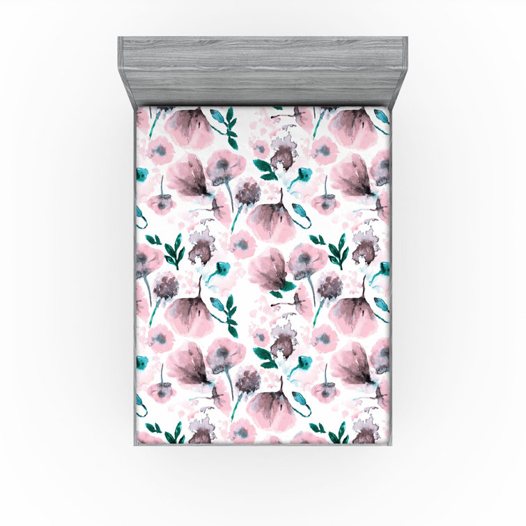 Drap-housse floral Ambesonne