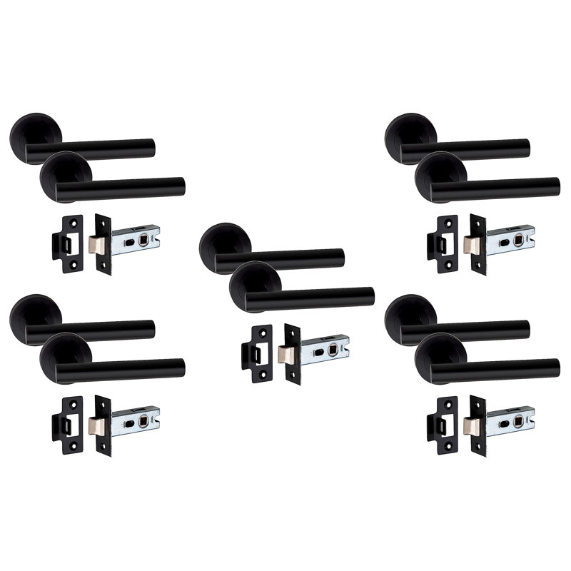 5 Pair of Straight T-Bar Design Door Handle