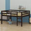 Wood Loft Bed With Ladder-2062081788