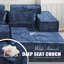 Canapé modulaire en L de 105 po pour salon-258867065-257380423