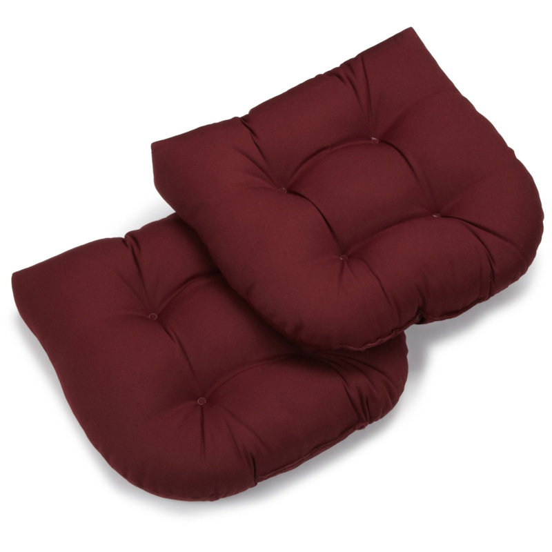 Coussin de chaise de salle à manger d'intérieur, Bourgogne, Sergé