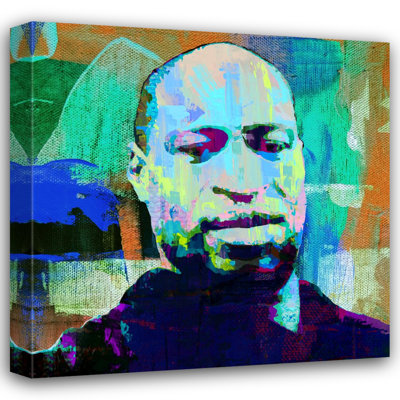 «George Floyd» par Stephen Chambers, peinture sur toile tendue