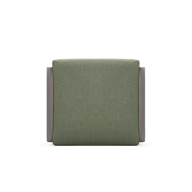 Outdoor Ottoman, Green, Brown