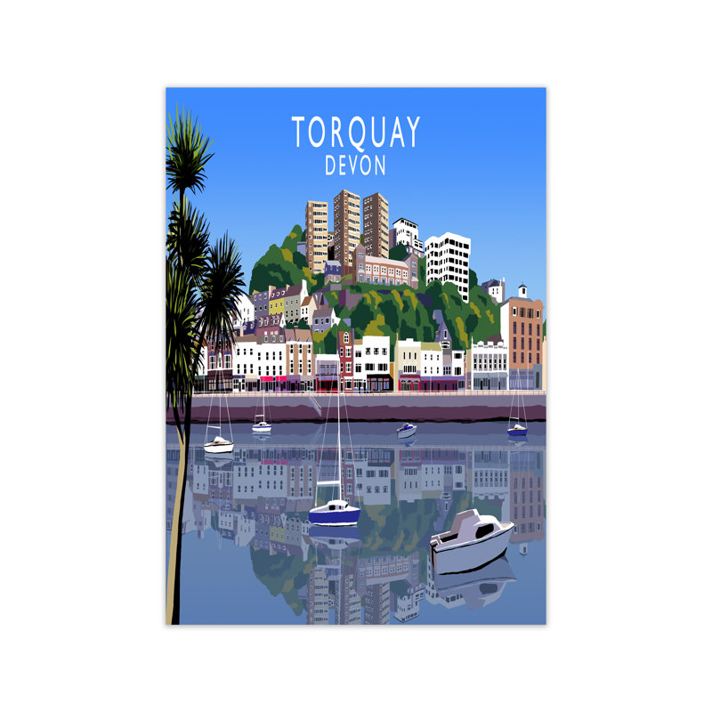Torquay Devon by Richard O'Neill - Print, 297 cm H x 21 cm W
