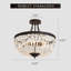 Lustre circulaire en cristal