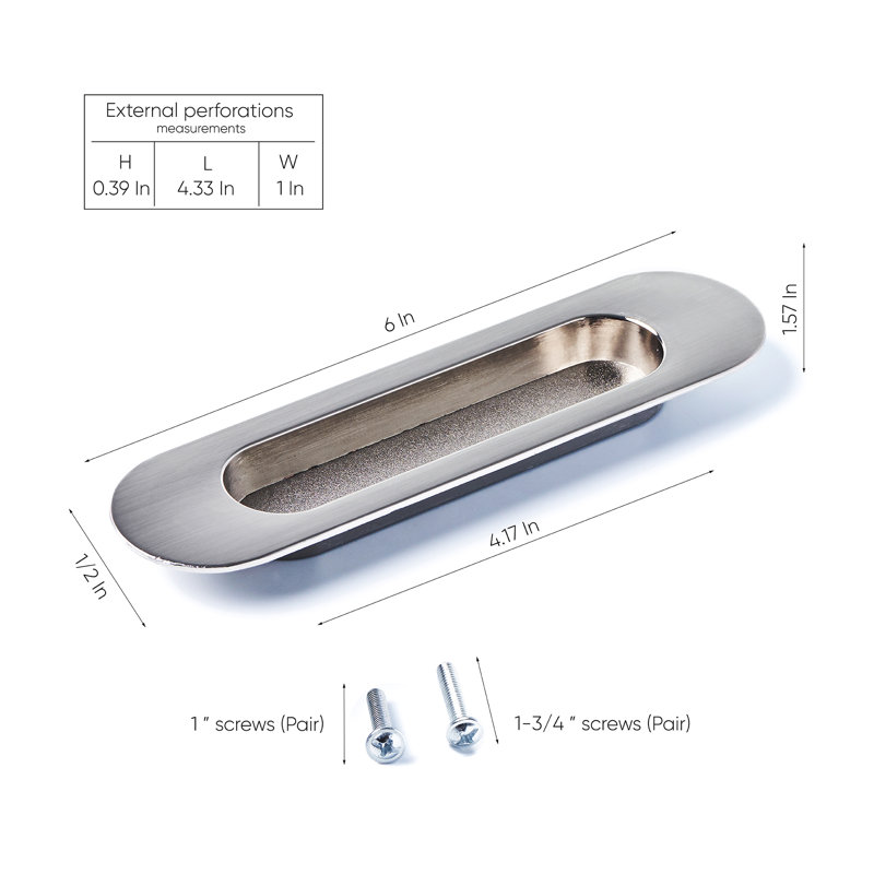 3" Centre to Centre Recessed Pull Multipack