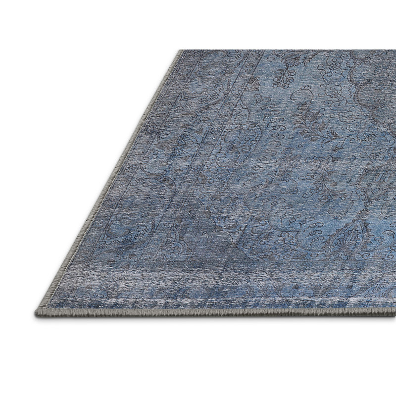 Tapis 100% Mid-Century moderne lavable à la machine 2242, Rectangle 8 pi x 10 pi