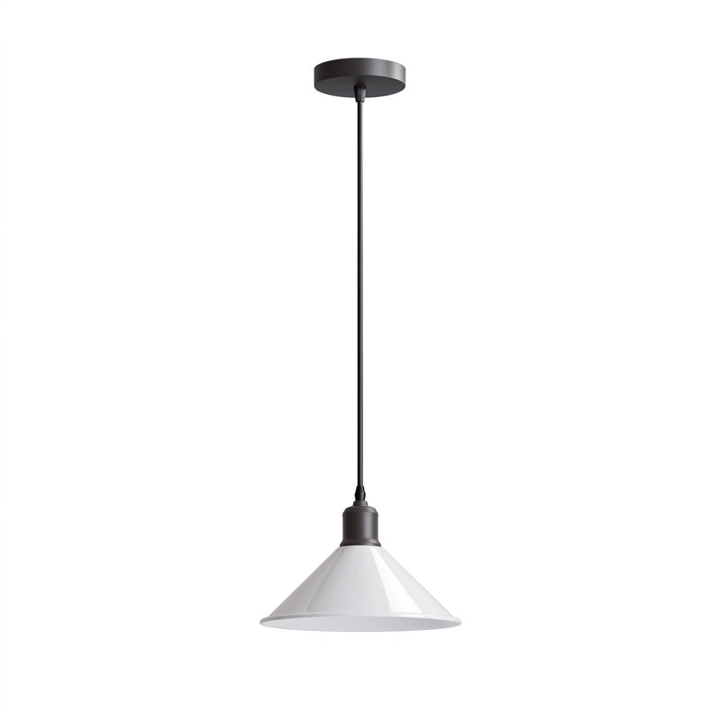Lennie 1 - Light Dome Pendant, White