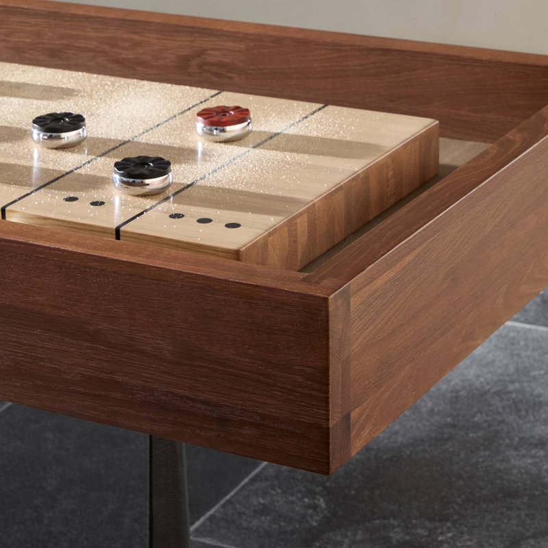 Small Shuffleboard Table-Ebonized Oak, 13ft, Ebonized Oak