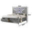 Lit plateforme tapissier avec matelas Evodio-1201951812