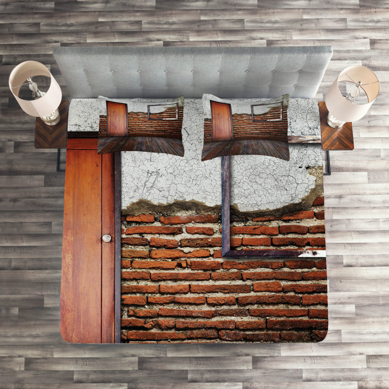 Rustic Coverlet, King Bedspread + 2 Shams