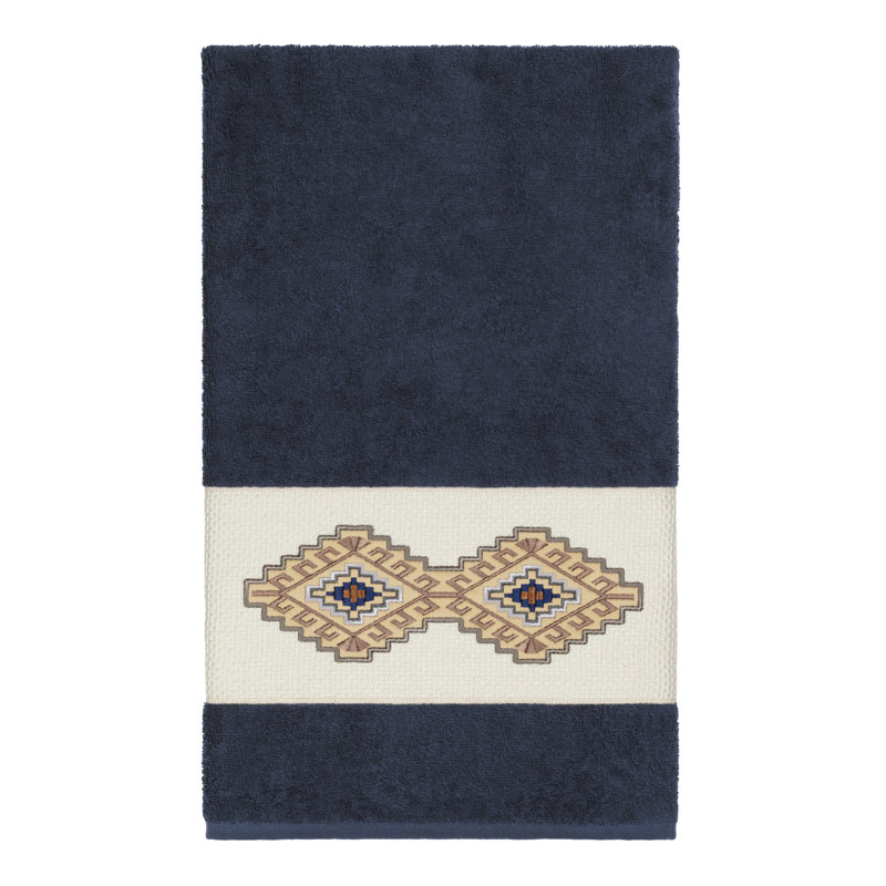 Gianna Turkish Cotton Midweight Bath Towel, Midnight Blue
