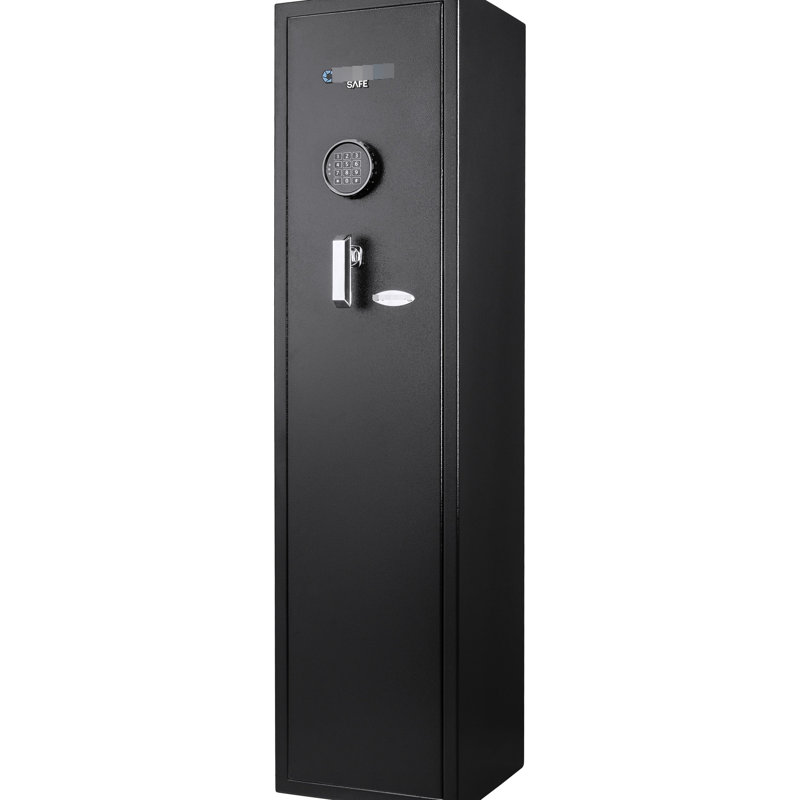 Coffre-fort de rangement approuvé 4,33 pieds cubes - Verrouillage numérique du clavier. Convient aux fusils et aux accessoires. Pour la maison ou le bureau. Fabrication en acier noir sécurisée avec clavier électronique. Spacieux pour