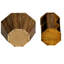 Ensemble de tables basses octogonales en bois d'hévéa, parfaites pour les espaces de vie élégants et fonctionnels, ensemble de deux-927784214