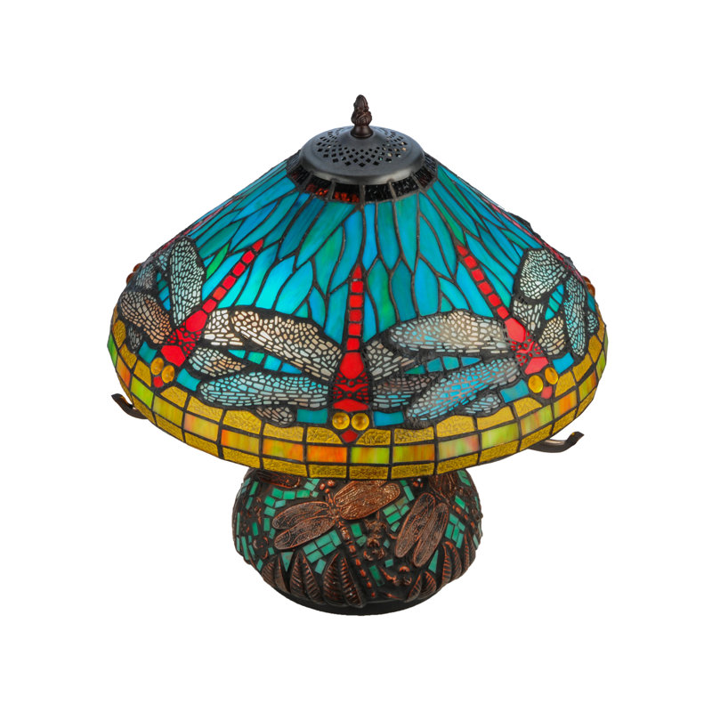 Meyda Tiffany & Stained Glass Table Lamp, Blue
