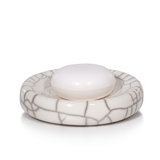 Raku Crackle Soap Dish