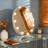 Large and Bright LED Metal Mirror Touch Dimmable Swivel Tabletop Mirror Hollywood Round lighted Makeup Mirror with 11 bulbs and 3x Magnification-1477777344