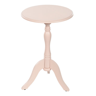 Harbor Breeze Round Pedestal Side Table - Blush Pink