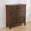 Armoire d'appoint en bois manufacturé brun foncé