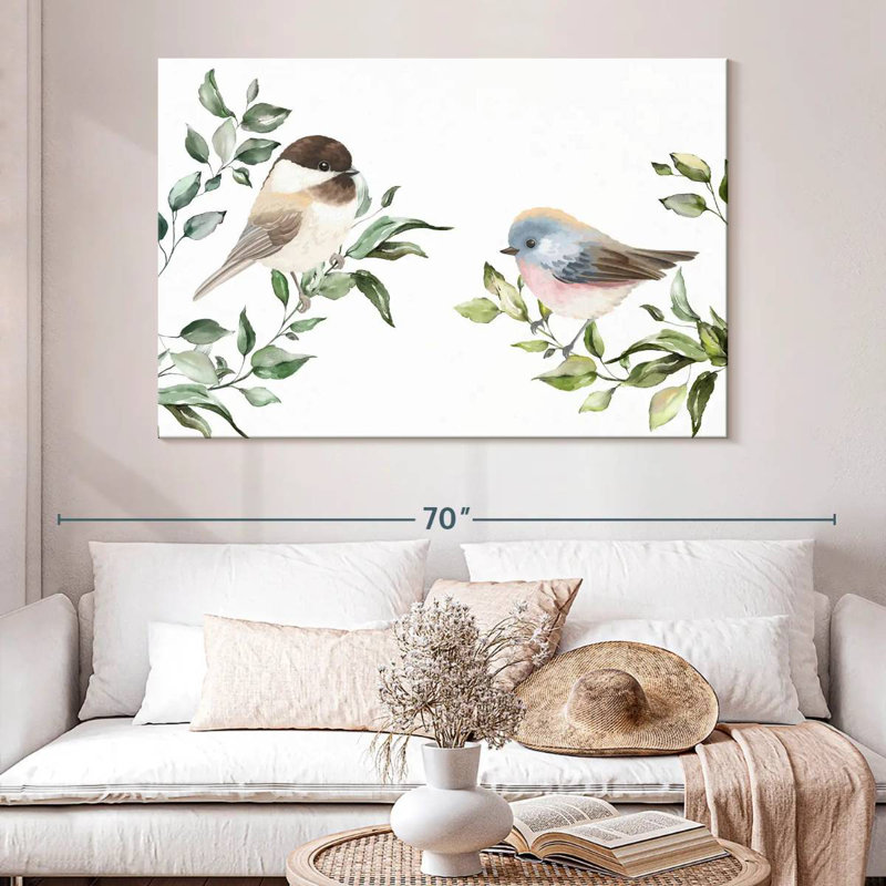 Brampt Birds On Branches, 34" H x 51" W