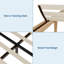 Base de lit plateforme en bois, lattes et pieds en bois robuste, support central en métal robuste-186043040-186043046