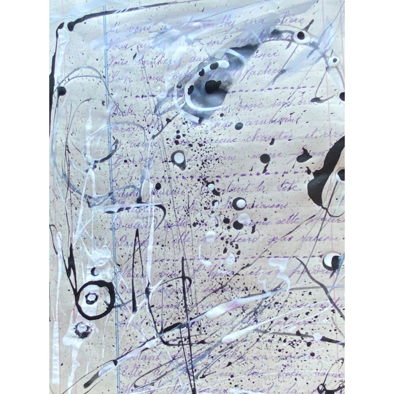 Café Au Lait Print by Dina Gardner, 31.25" H x 25.25" W x 0.88" D, Black Framed Paper, White