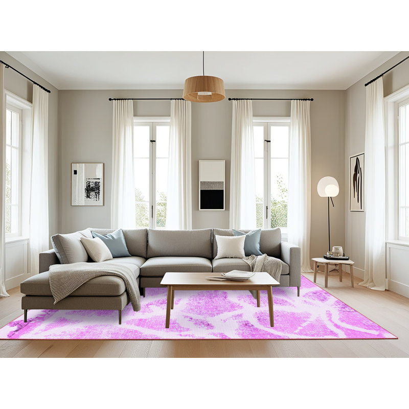 Deepshikha Abstract Indoor Rug, Rectangle 8' x 12'
