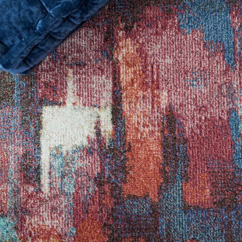 Styrman 500 Performance Abstract Rug, Square 6'7"