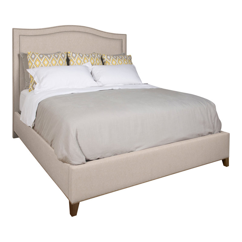 Caroline/Casey Upholstered Bed, Jiggles Fawn, Havana, Yes