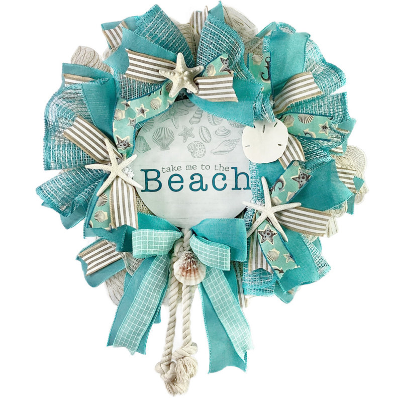 Couronne en maille 18 po Take Me to the Beach