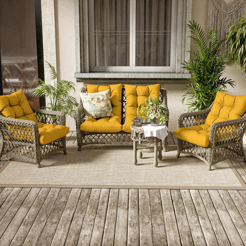 Outdoor/Indoor Seat / Back Cushion, Yellow