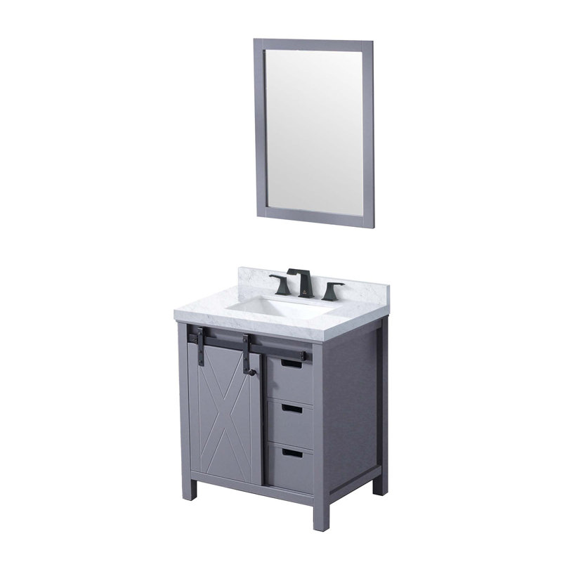 Ensemble de meuble-lavabo avec robinet et robinet de 28 po Miroir