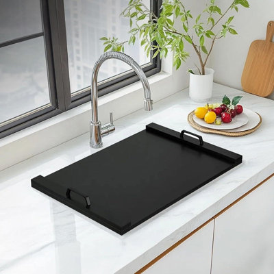 Dessus de cuisinière à gaz électrique noir