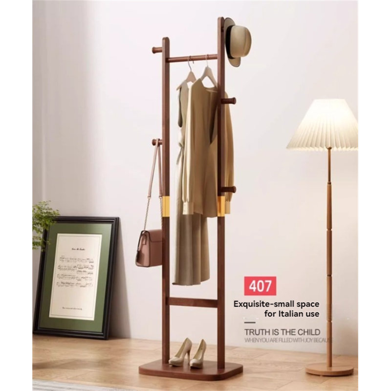 Simpliwood Solid Wood Clothes Stand, Brown