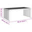 Table d'appoint de jardin vidaXL brun 35,43 po x 19,69 po x 14,17 po