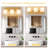 3 Light Modern Bathroom Light Fixtures Over Mirror, Brass Vanity Lights Milky White Glass Shades, E26 Socket (Bulbs Not Included)-92567187-189866193-168900348