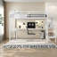 Lits avec rangement et bureau, mezzanine moderne en métal pour les chambres à coucher