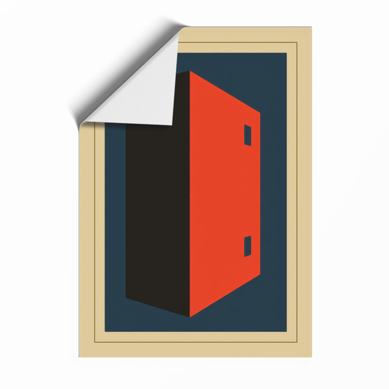 Geometric Block Industrial - Framed Print, A1 - 84.1 x 59.4 cm, Unframed