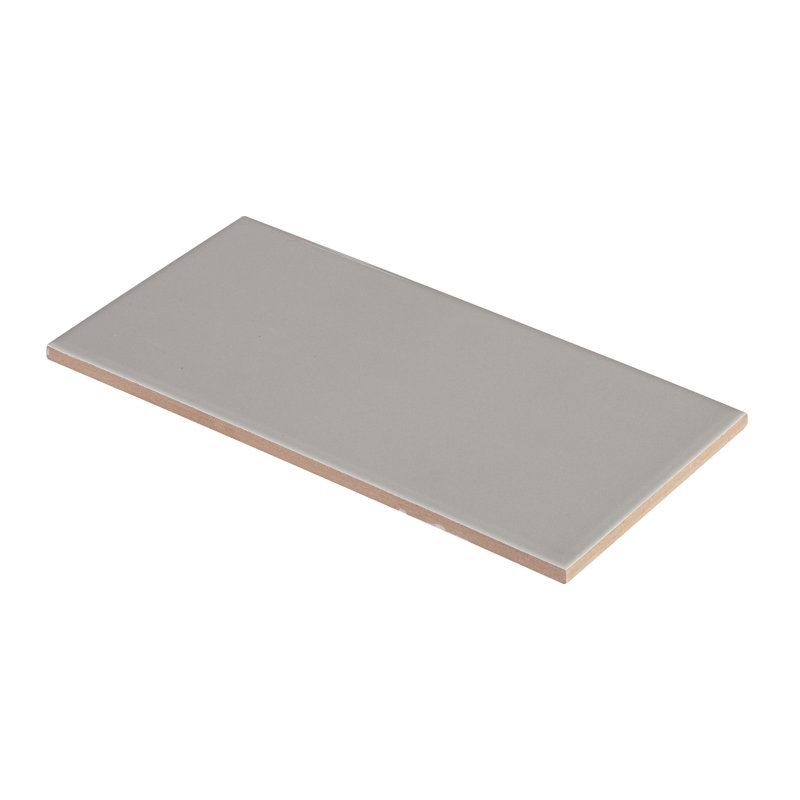 Color Beat Gloss 4'' W x 12'' L Ceramic Subway Singular Tile, Gray