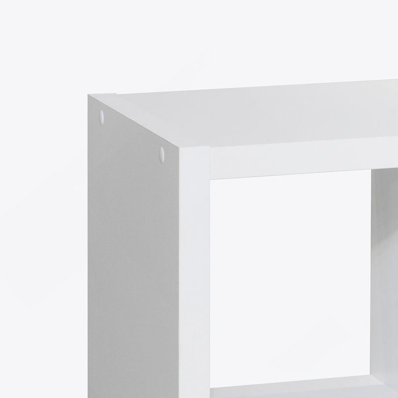 Bibliothèque Smart Cube avec 8 tablettes de rangement ouvertes