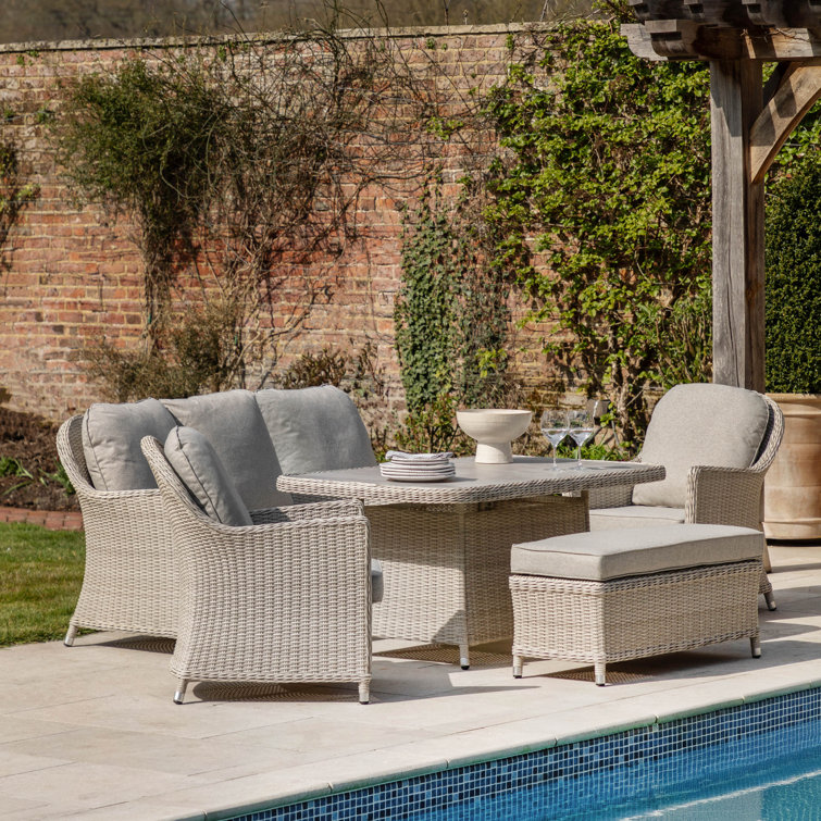 Holton Rectangle 5 - Piece 4 - Person 150cm L Outdoor Table Set Dining Set