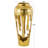 Moderna Gold Aluminum Metal Abstract Drip Decorative Vase with Melting Designed Body-1260401591-1260401588