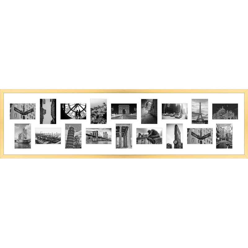 Latae Collage Picture Frame, Gold
