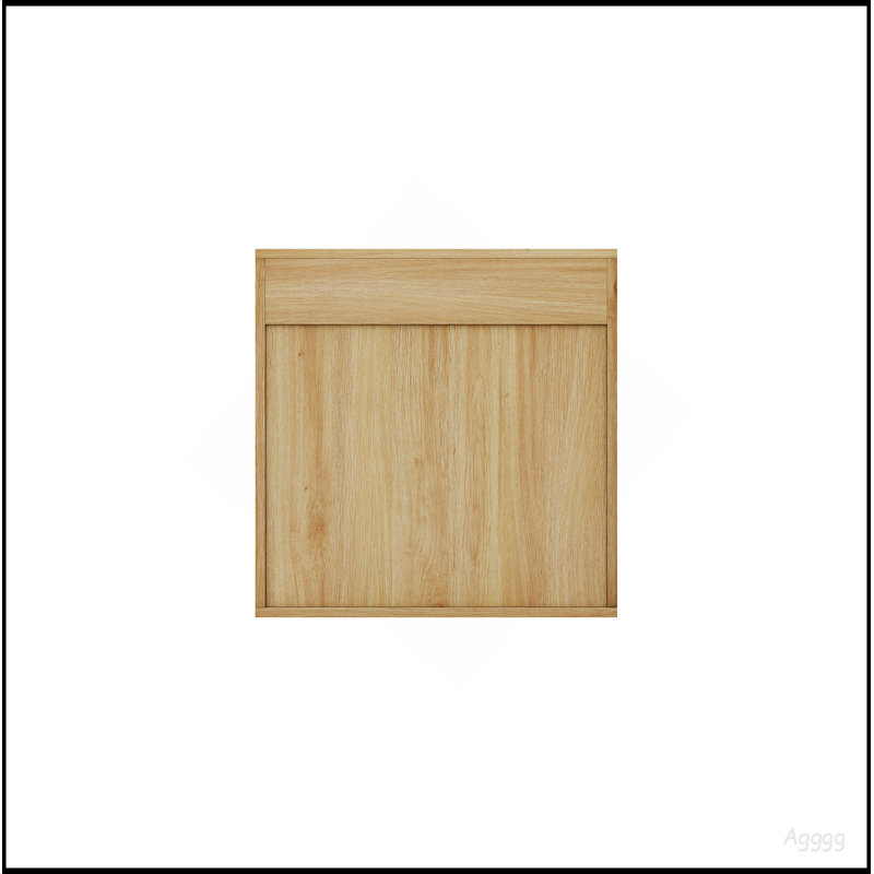 Armoire de rangement murale en bois naturel avec rangement en bois aggloméré