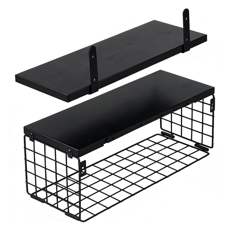 3 Piece Wood Bracket Shelf