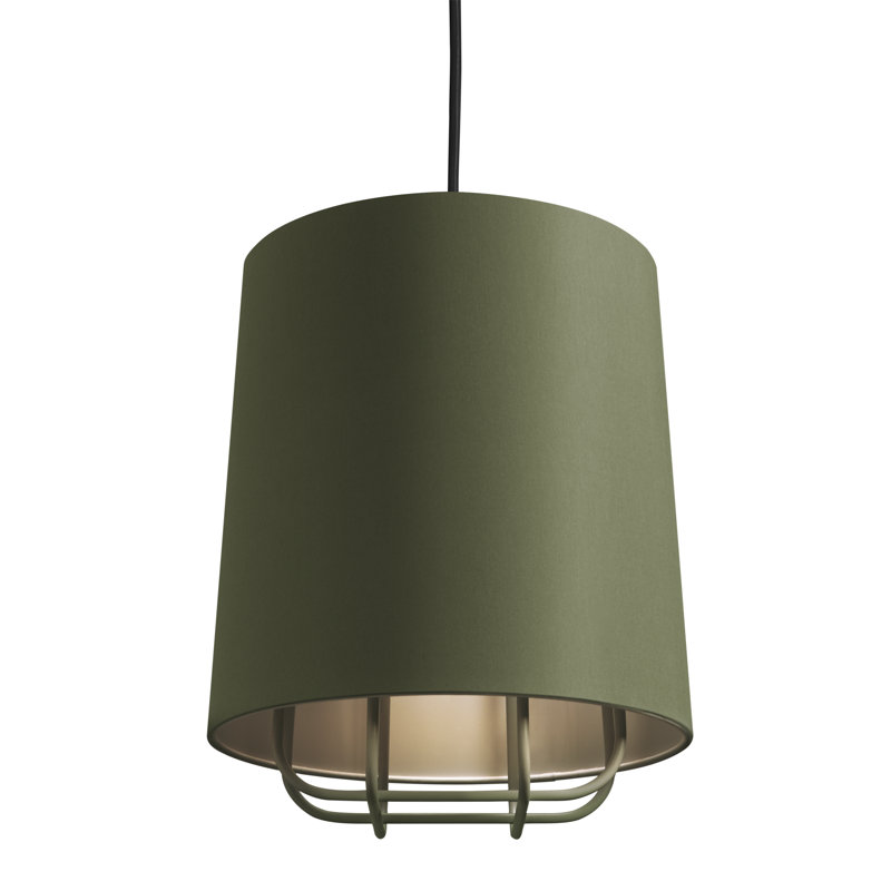 Perimeter 1 - Light Single Pendant, Ochre, 14" H x 11" W x 11" D