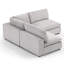 Canapé modulaire rembourré 3 pièces Nuccio
