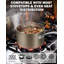 Ensemble de batterie de cuisine, casseroles et poêles anodisé dur antiadhésif standard de Cooks Standard comprenant des casseroles, une marmite, des poêles à frire, des couvercles, compatible avec l'induction, 8 pièces, bronze