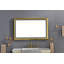 Miroir de salle de bain 48 "x 30" à DEL avec cadre en aluminium